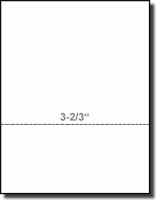 PrintWorks Professional 04126, 8-1/2 x 11 White 24# Laser / Inkjet Bond, Perforated at 3-2/3 inches, Paris Business Forms