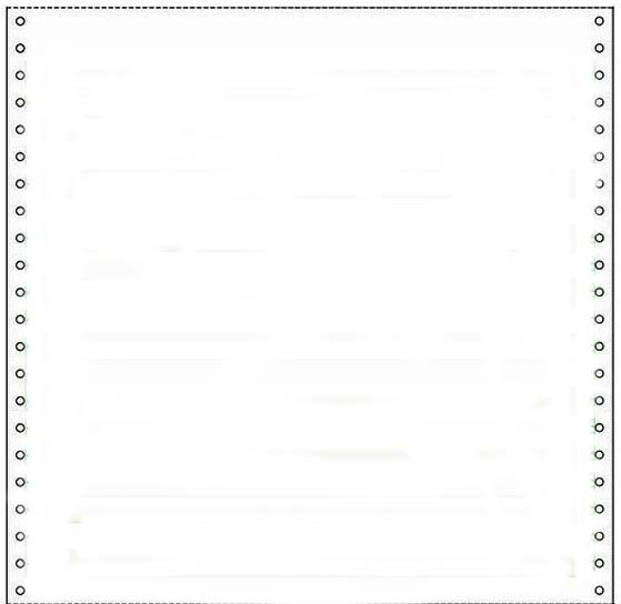 2,700 Sheets 10-5/8" x 11 One Part - One Ply Blank 20#, NO SIDE PERFORATIONS, Continuous Stock Computer Paper
