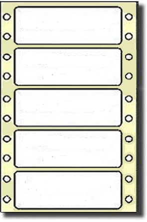 2.5" x 1", one across