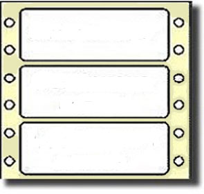 5,000 Compulabel® 110507 One Across White Stock Continuous Form Impact or Dot Matrix Labels, 2-1/2 x 15/16