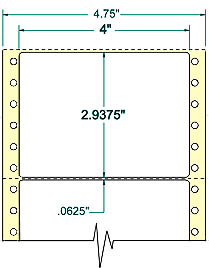 Compulabel® 111600 4 x 2-15/16 Continuous Shipping Labels, 2,500 Labels per Box, Uline® S-437