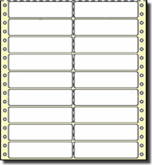 Compulabelel® 3-1/2 x 15/16 Avery® 04030 Format Part #120150 Two Across Labels, 10 M per case
