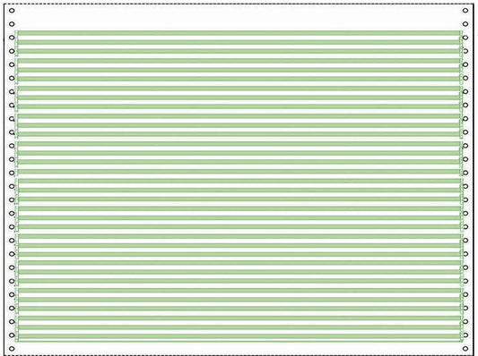 1/8" Green Bar, No Marginal Perfs