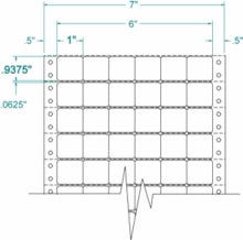 Compulabel® 161155 Continuous Price Marking Labels, 6 Across, 50,000 Labels