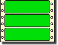 Compulabel® 161256 Continuous Form Pin Feed Labels 3-1/2 x 15/16 Fluorescent Green, One Across, 5,000 Labels per Box