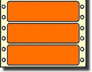 Compulabel® 161458, 3-1/2 x 15/16 Bright Fluorescent Neon Orange Pin Feed Continuous Form Labels, 5,000 Labels per Box