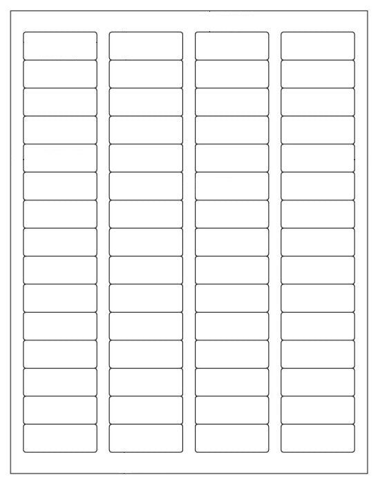 1,200 Label Outfitters® Blank Printable Return Address Labels, 1.75" x .66" Laser and Inkjet Printable, 60 Labels per sheet - 20 sheets