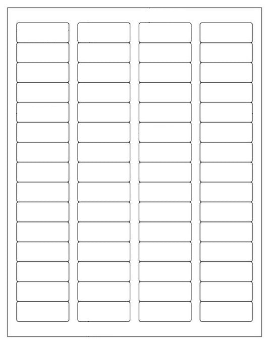 1,200 Label Outfitters® Blank Printable Return Address Labels, 1.75" x .66" Laser and Inkjet Printable, 60 Labels  per sheet - 20 sheets