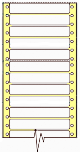 Compulabel® 180055 White Continuous File Folder Label, 3-1/2 x 2/3 inches