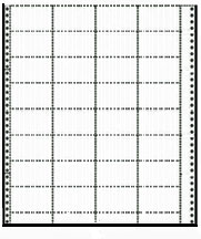 Continuous USPS Postal Service White Tray Tags