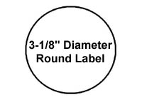 120 Round Labels 3.125 Diameter, White Laser and Inkjet Printable Stickers, 6 per sheet, 20 sheets