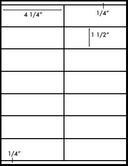 1,400 White Matte Laser and Inkjet Printable Labels, 4-1/4 x 1-1/2, Square Corners, 14 labels Sheet, 100 Sheets