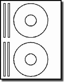 200 CD / DVD Labels, 431431, 2 per sheet Use Avery®  8931 5931 Template