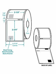 Compulabel® 530155 2-1/8 x 2-3/4 Diskette Label Same size as Dymo® 30258 - 2,400 Labels/Carton