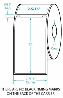 Compulabel® 530201 White Direct Thermal Labels, 2-5/16 x 4 Same size as Dymo® 30256 - 1,800 Labels/Carton