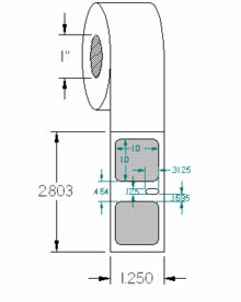 Compulabel® 530853 1 x 1 inches Small Multi Purpose Labels, Direct Thermal, Dymo® 30332