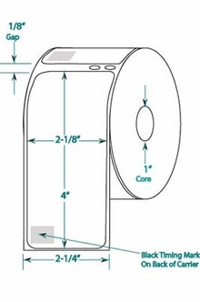 Compulabel® 550157 Direct Thermal Labels, 2-1/8 x 4 for Seiko® Printers - 1,320 Labels/Carton
