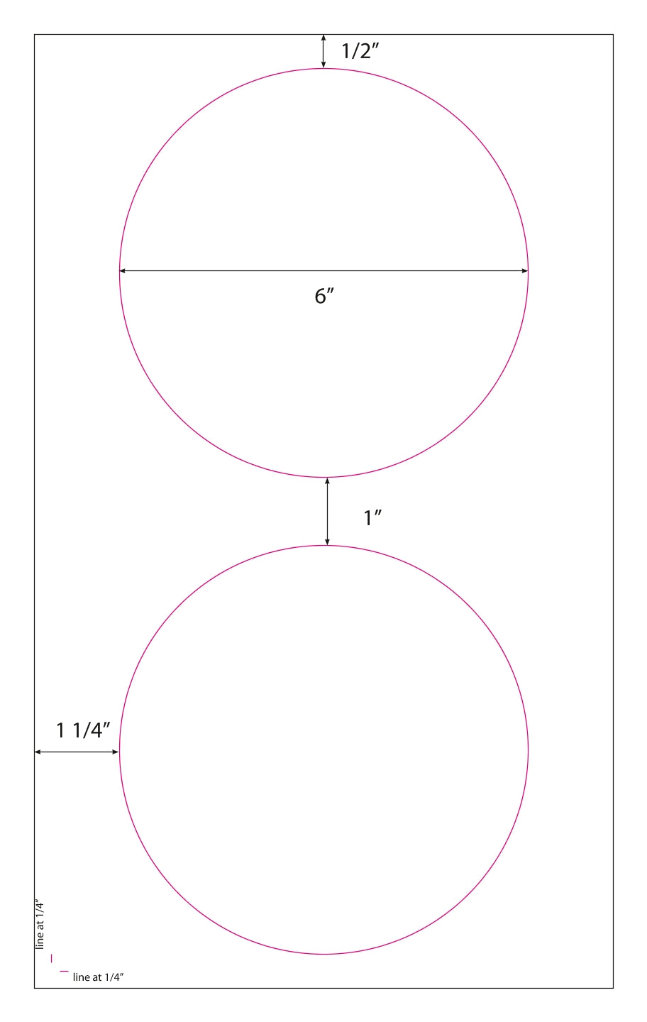 40 Large 6 inch Diameter Round White Matte Labels 20 Sheets 2 Labels per Legal Size Sheet
