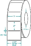 Compulabel® 620201 Thermal Transfer Labels, 3" x 2"