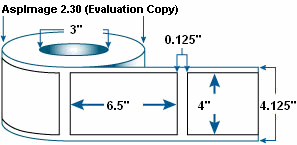Compulabel® 642600 4 x 6-1/2 Thermal Transfer Roll Label, Removable Adhesive