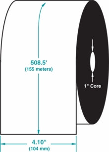 Compulabel® 710504 Thermal Transfer Ribbon, 4.1 inches x 508.5 feet',  or 155 Meters, Intermec Compatible Thermal Ribbon