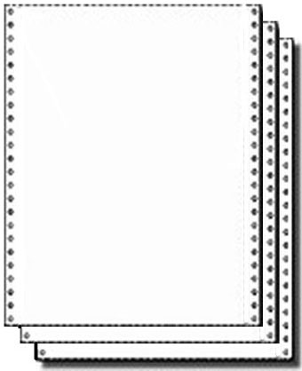 3 Part, All Parts Whte NCR Paper