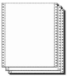 3 Part White with Perfs