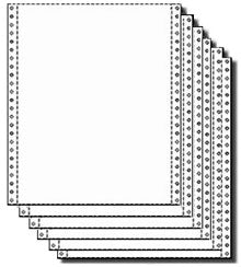 6 Part, White, 1/2" Perfs Both Sides