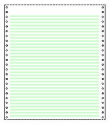 20#, 1/6" Green Bar, No Side Perfs