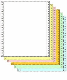 Six Parts, Six Colors, 1/2" Perfs
