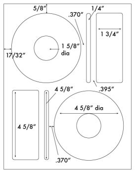 40 White Matte CD / DVD Labels Memorex® Format - 20 Sheets