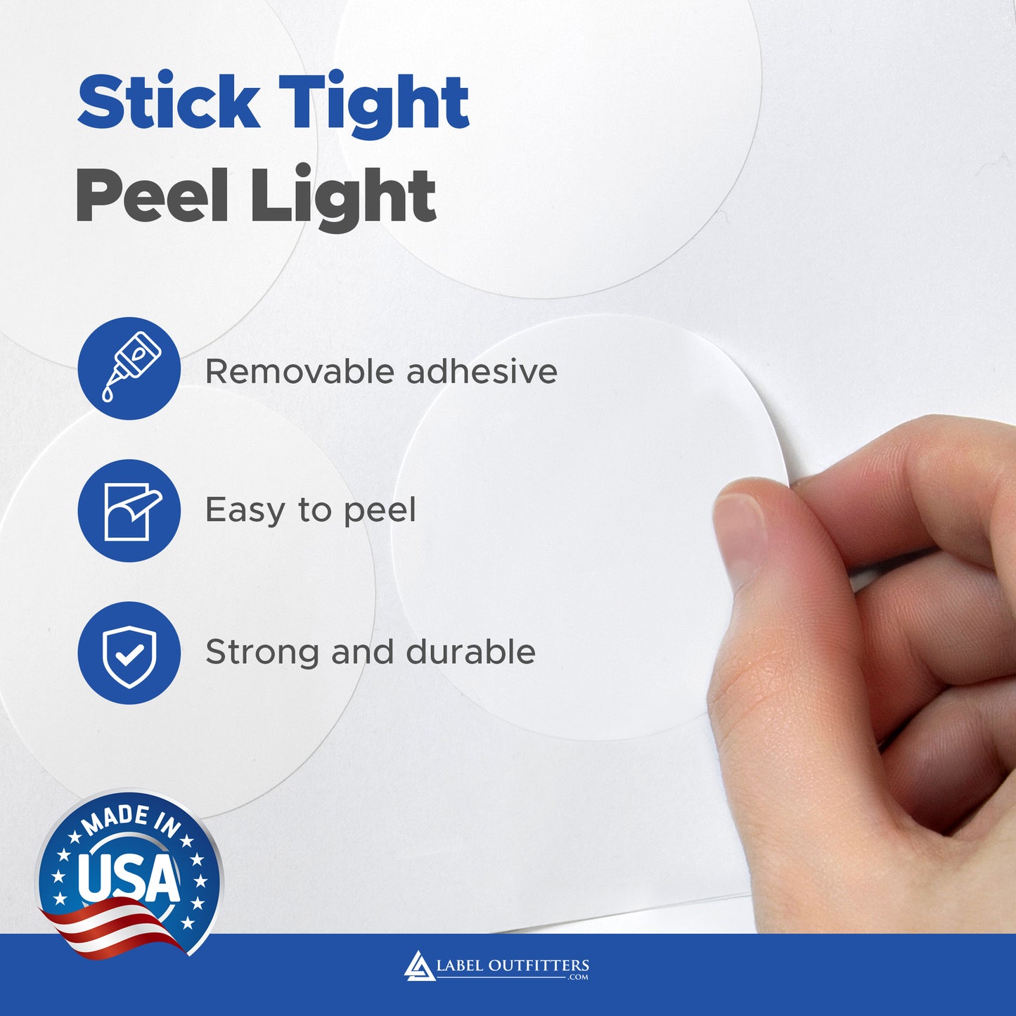 1,200 White Matte Laser and Inkjet Labels 2.5" Diameter Removable Adhesive 100 Sheets 12 Labels Per Sheet