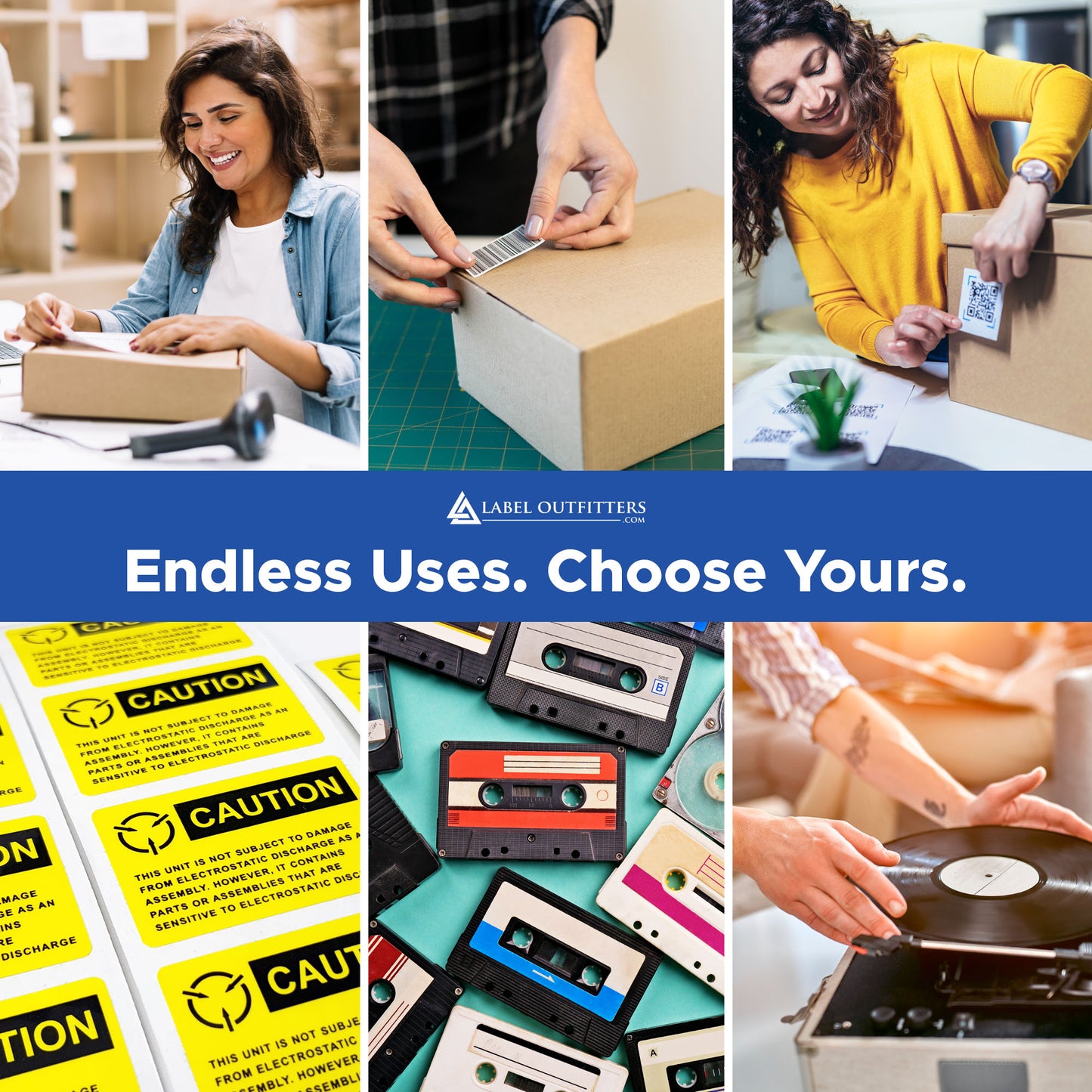 1,600 Label Outfitters® Blank Printable Return Address Labels, Laser and Inkjet Printable, 80 Labels per Sheet, 20 Sheets, use Avery® 5167 Template Made in the USA!