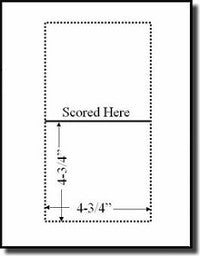 100 Jewel Case Mini Booklet Insert White 67# Cardstock 100 Sheets Print Your Own