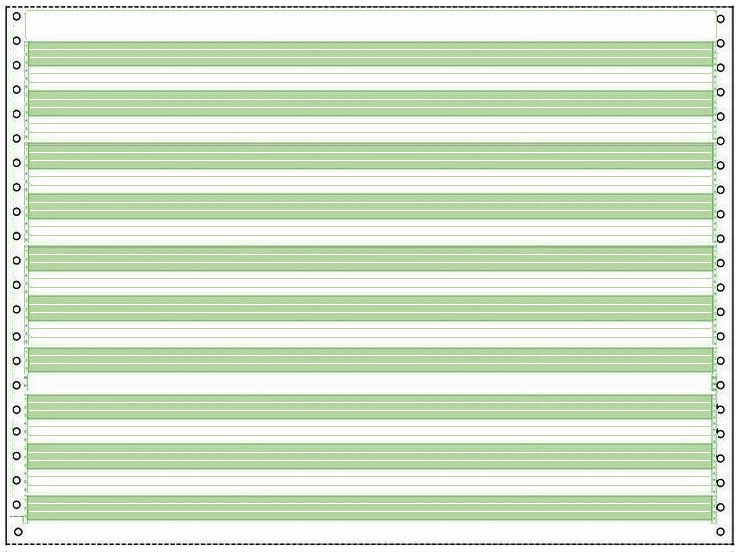 20# Paper, Highlighted Green Bar