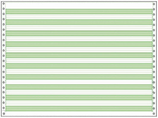 20# Paper, Highlighted Green Bar
