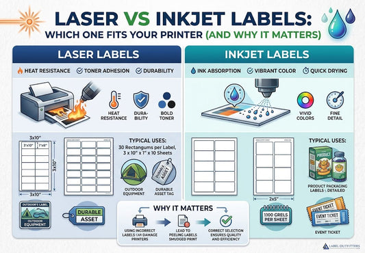Laser vs Inkjet Labels