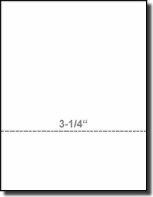 Perfed 3-1/4" from the Top or Bottum