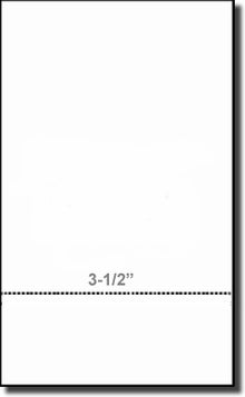 Printworks Professional 04173 Perforated Business Paper, Legal Size, 3-1/2" Perf, 24# Heavy Weight