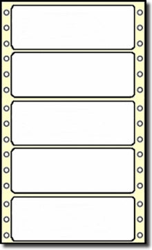 5,000 Compulabel® 111150 Continuous Form Labels P1-40, 4 x 1-7/16