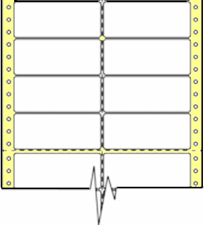 Compulabel® 120352 Two Across Pin Feed Dot Matrix Label 3-1/2 x 1-7/16, 10,000 Labels