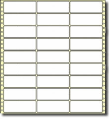 15,000 Compulabel® 130454 - 4 x 1-7/16 inches Continuous Labels, 3 across (Same size as AVE4033)