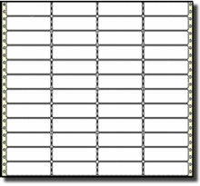 Compulabel® 140455 Continuous Labels, 20,000 Labels, 4 Across, 3.2  x  0.90 inches