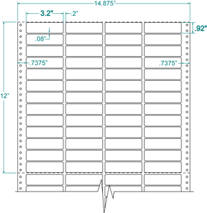 Cheshire Address Label - Pinfeed