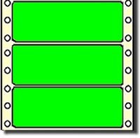 Compulabel® 161504 Fluorescent Neon Green Continuous Labels, P1-40, 4 x 1-7/16, 5,000 Labels per Box