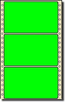Compulabel® 162000 Fluorescent Green Continuous, Dot Matrix Labels 5 x 2-15/16 (5 x 3) 2,500 Per Box