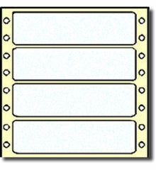 5,000 Compulabel® 162606 Frosty Clear Polyester Continuous Form Labels, 4  x  1-7/16