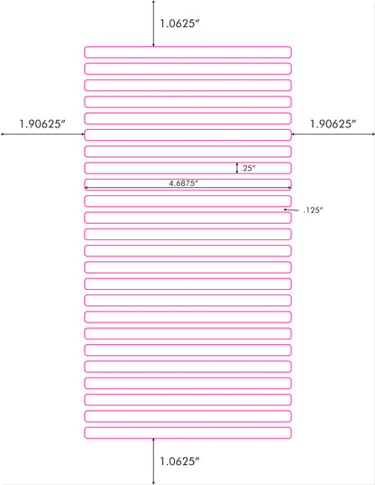 2400 White Matte Printable CD Jewel Case Spine Labels 100 Sheets 24 Labels Per Sheet
