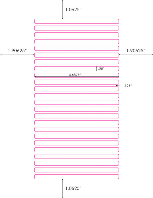 2400 White Matte Printable CD Jewel Case Spine Labels 100 Sheets 24 Labels Per Sheet