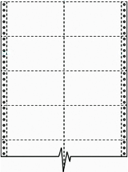 8,000 Compulabel® 210453 White, 2 Across Continuous Pin Feed Index Cards, 5 x 3